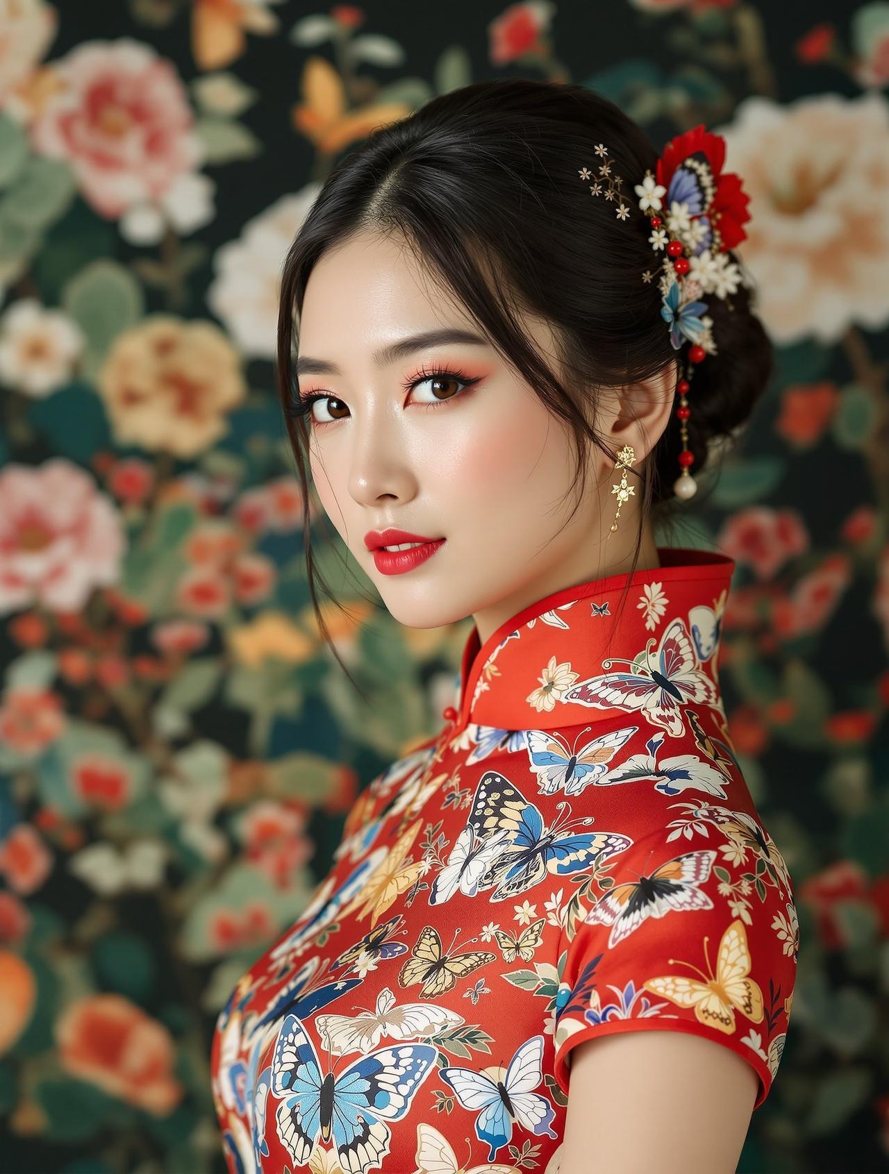 花园蝶舞 - 现代改良旗袍 花园蝶舞 - 现代改良旗袍